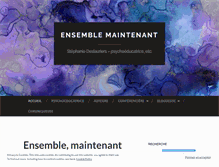 Tablet Screenshot of ensemblemaintenant.com